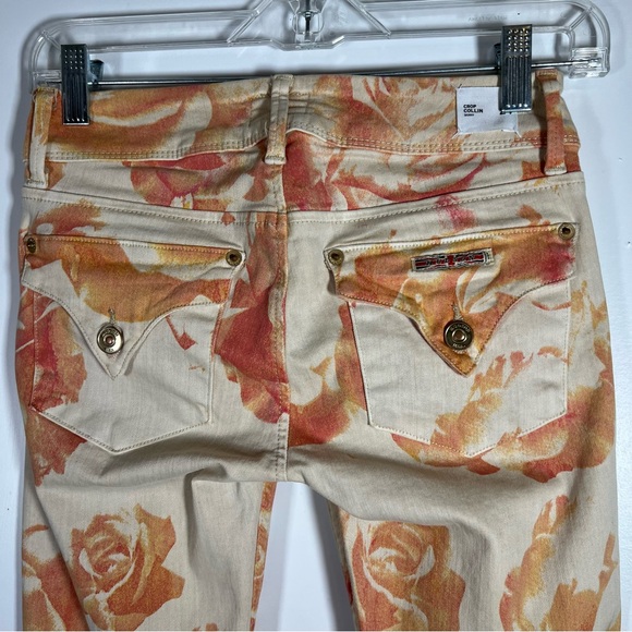 Hudson Collin Crop Floral Skinny Stretch Denim Jean Size 24 EUC - Picture 5 of 16